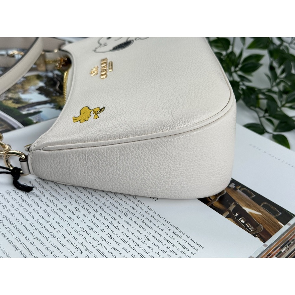 SOLD 💕Coach x Peanuts Teri Shoulder Bag Snoopy CBJ76 Chalk Multi NWT Authentic - Picture 9 of 16